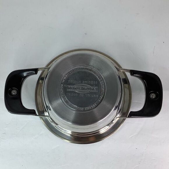 Nutri Stahl Cooking System 1 Quart Saucepot & Cover Mini Stainless Steel - Picture 3 of 11